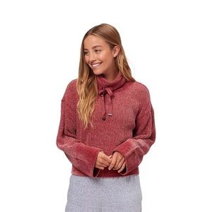 Prana Dusty Rose Chenille Cowl Sweater